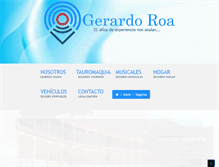 Tablet Screenshot of gerardoroa.com